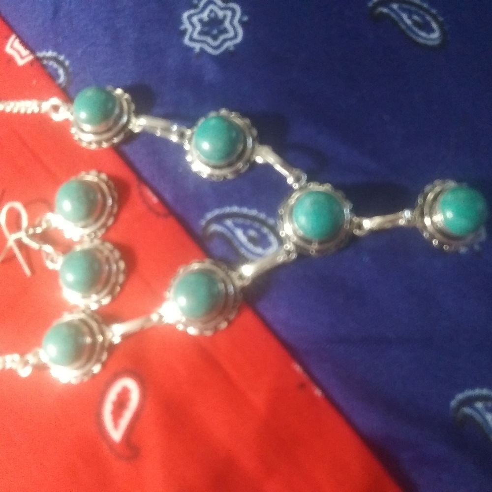 FINAL PRICE DROP! Lovely Turquoise Colored Necklace Set